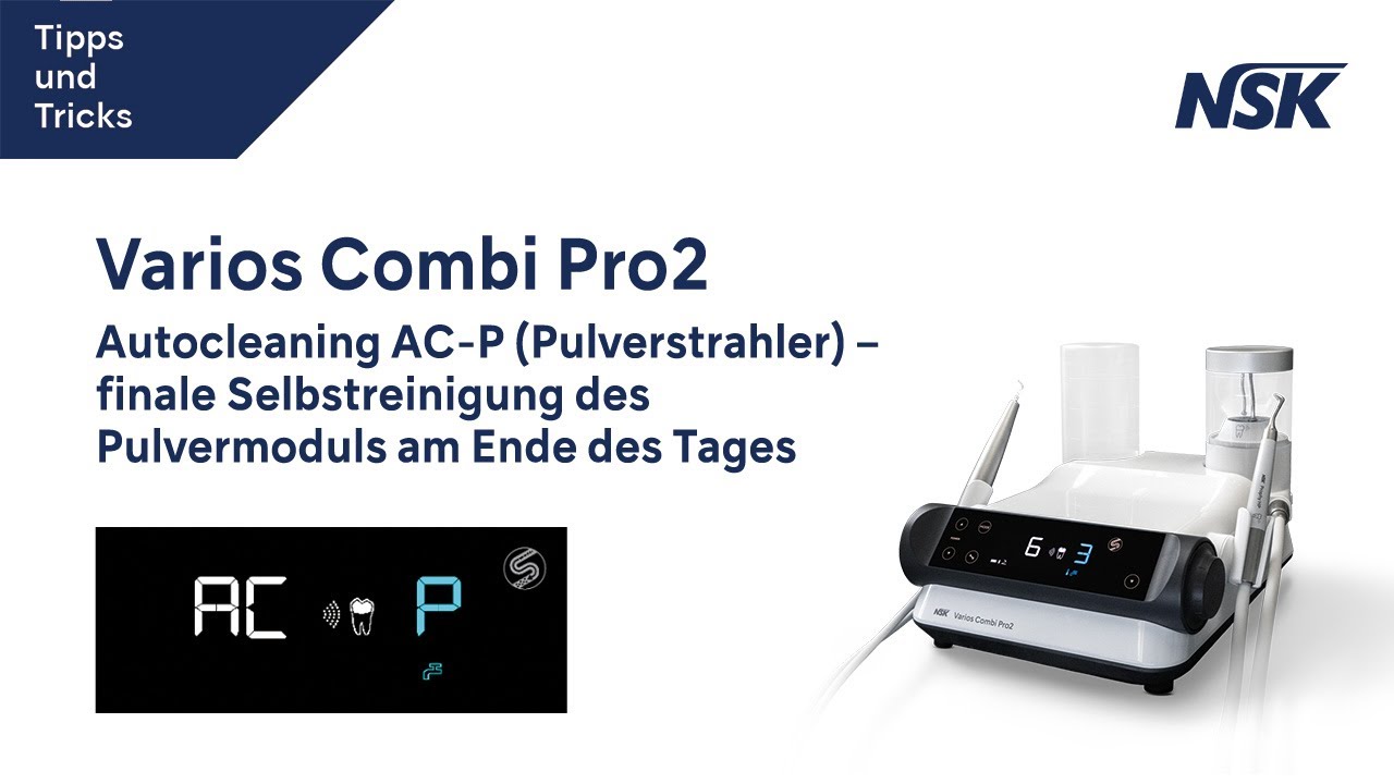 Varios Combi Pro2:  Tutorial Teil 3: Autocleaning AC-P Pulverstrahler