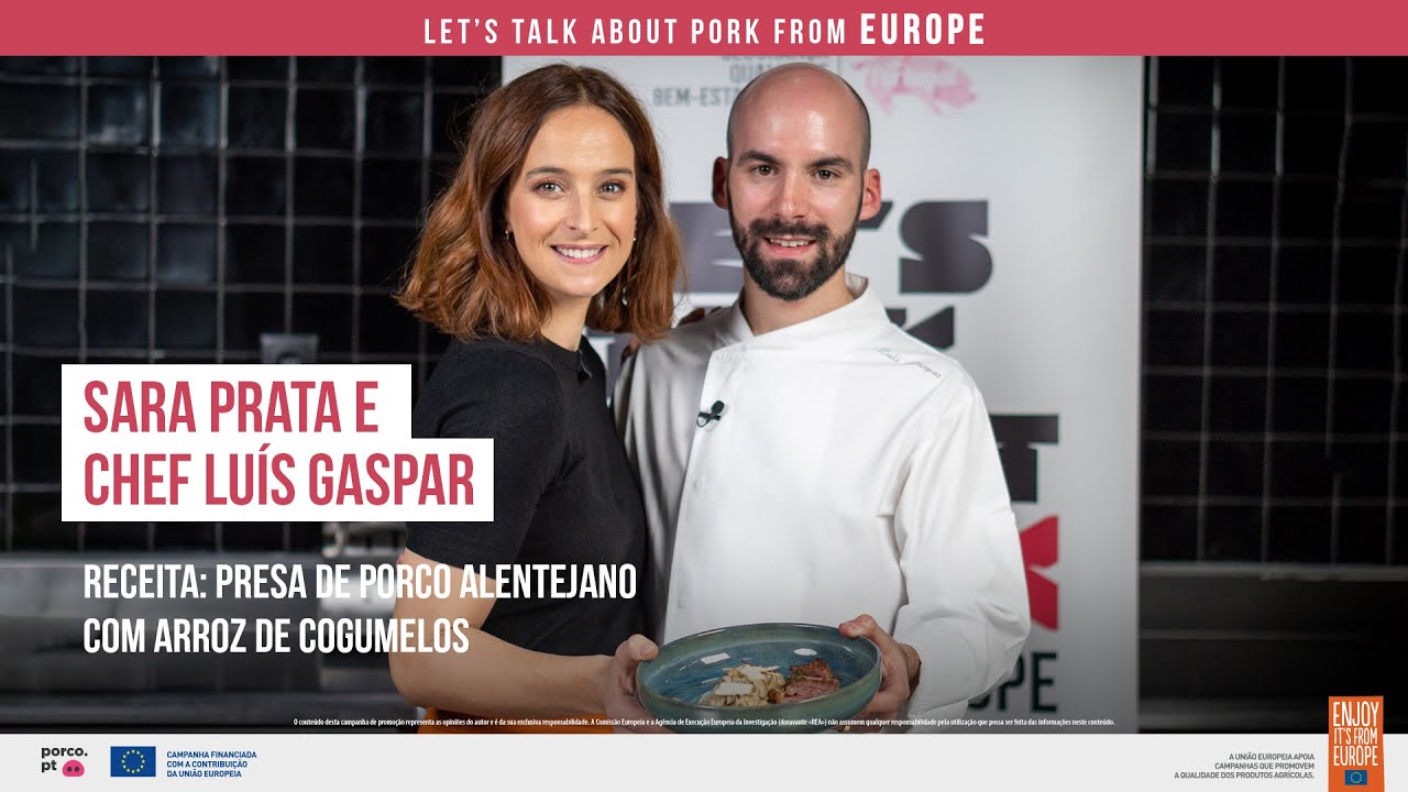 PRESA DE PORCO ALENTEJANO C/ ARROZ DE COGUMELOS | Chef Luís Gaspar e Sara Prata