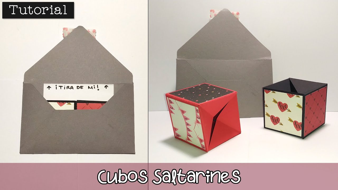 Tutorial: Cómo hacer cubos saltarines ✨📦 ¡Sorprende en San Valentín! 💖