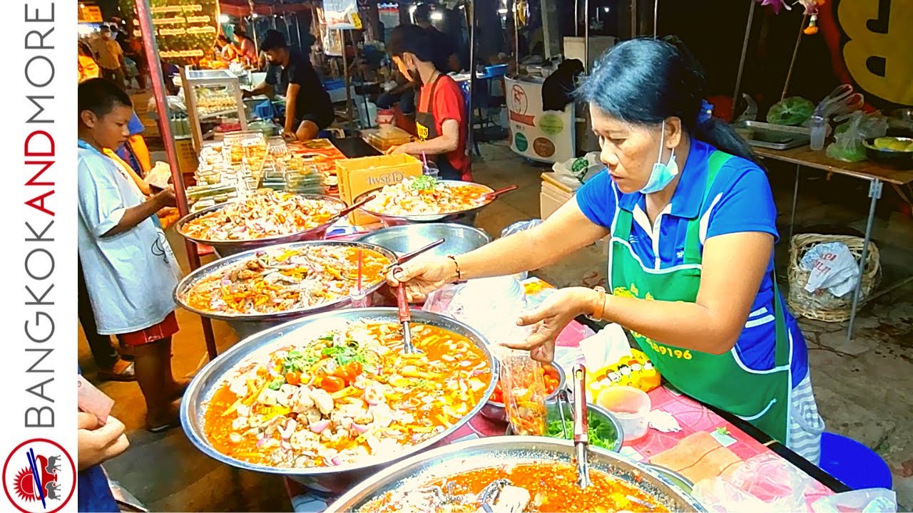 Тайская уличная еда и многое другое │KANCHANABURI Таиланд...