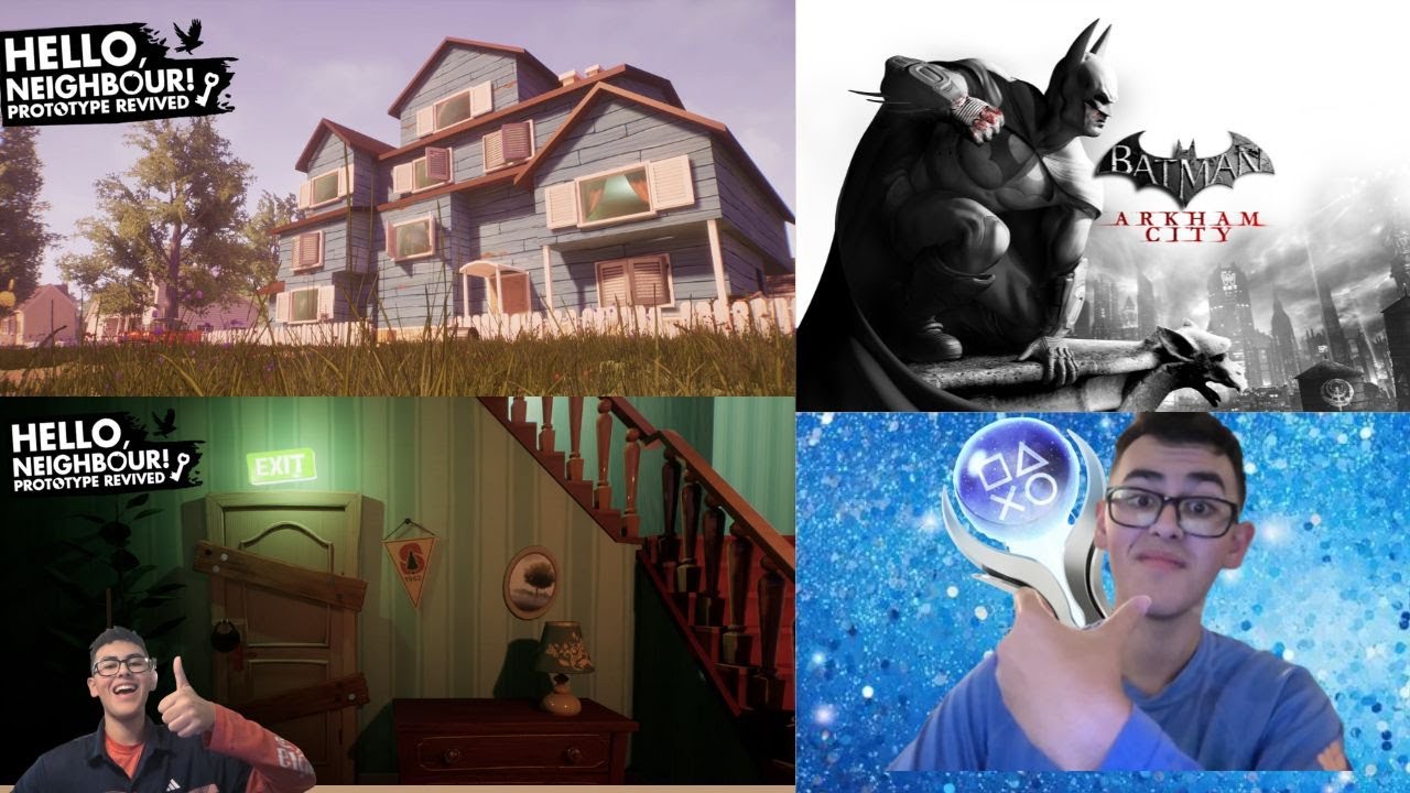 TODAY, IM BEATING THE HARDEST DIF IN HELLO NEIGHBOR PROTYPE REVIVIED. THEN, PLAT GRIND ARKHAM CITY!