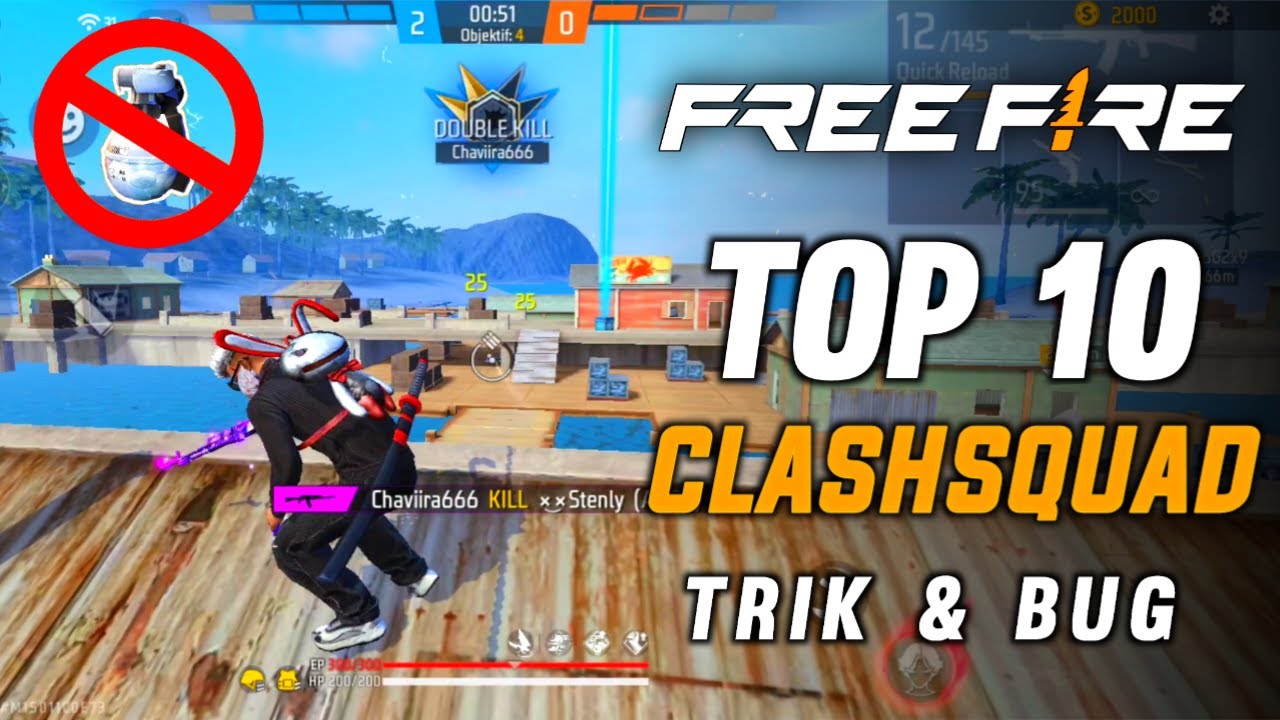 Top 10 Trik Clash Squad Map Bermuda Di Free Fire - Tanpa Glowall & Tanpa Bantuan Teman!