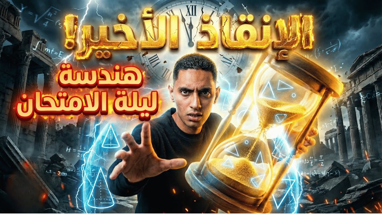 إلحق نفسك! 🚑 خلاصة ليلة الامتحان هندسة 3 إعدادي (الجزء1)