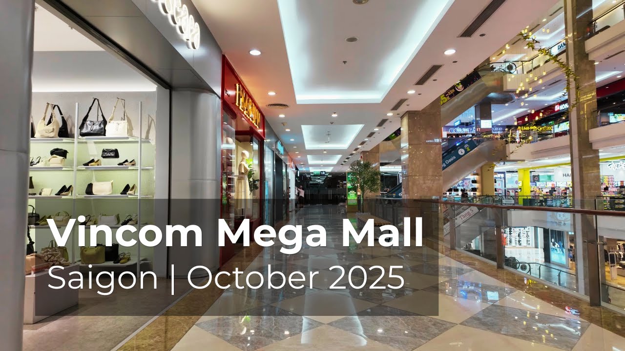 🇻🇳 [4K] Vincom Mega Mall Walk | Ho Chi Minh City Vietnam | Night Mall Ambience 28 October 2025