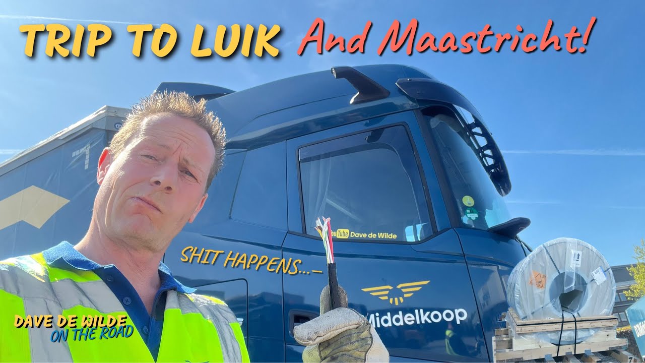 Trip to Luik with a heavy load!  Visiting Maastricht? Bad luck with the ABS cable on my DAF XG480 🚛💨