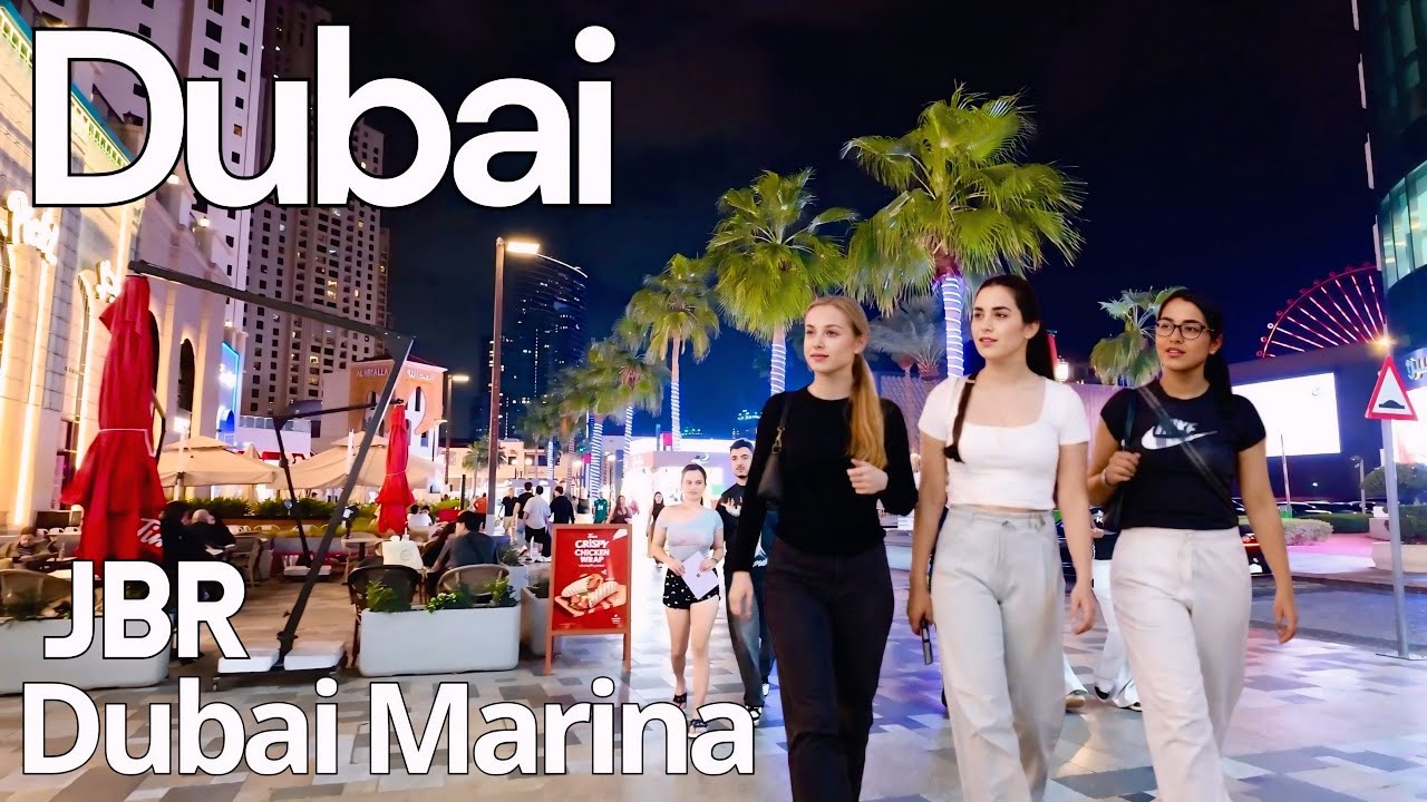 DUBAI Beautiful JBR, Marina Walk |4K| Dubai Marina,JBR Walking Tour 🇦🇪 
