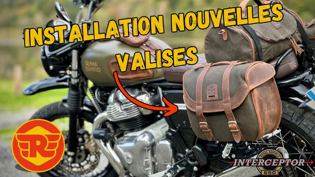 J'INSTALLE MES NOUVELLES VALISES SUR MON INTERCEPTOR 650 🔥