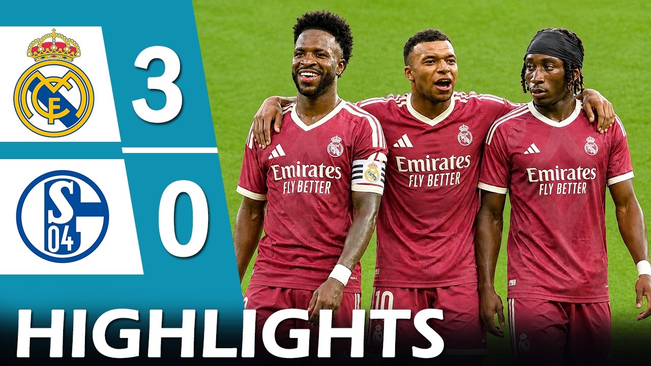 Real Madrid vs Schalke 3-0 | Extended Highlights | Cucurella & Diomande Debut 26/27