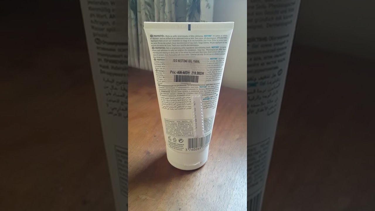 Neotone gel nettoyant eclaircissant Isispharma#Taches brunes review