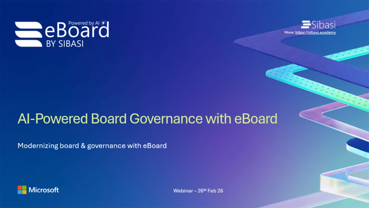 AI Powered Board Governance with eBoard - Webinar