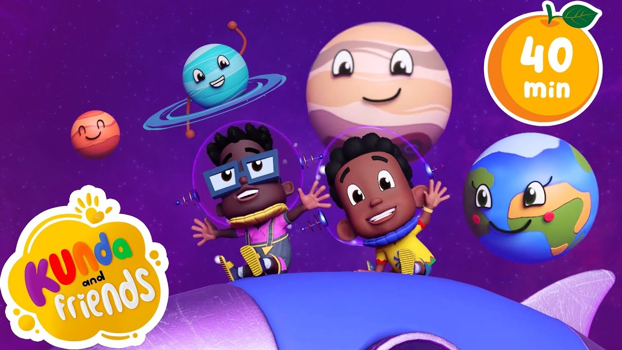 Eight Happy Planets🪐, I Can Learn New Things😄, Farm Song🐷 + MORE Fun Kids Songs with Kunda & Friends