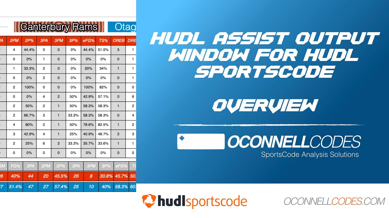 Hudl Assist Output Window Overview | Hudl SportsCode