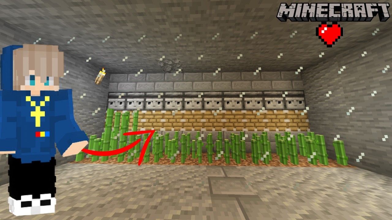 Am construit o fermă de sugarcane... Minecraft survival cu EDI ep.9 
