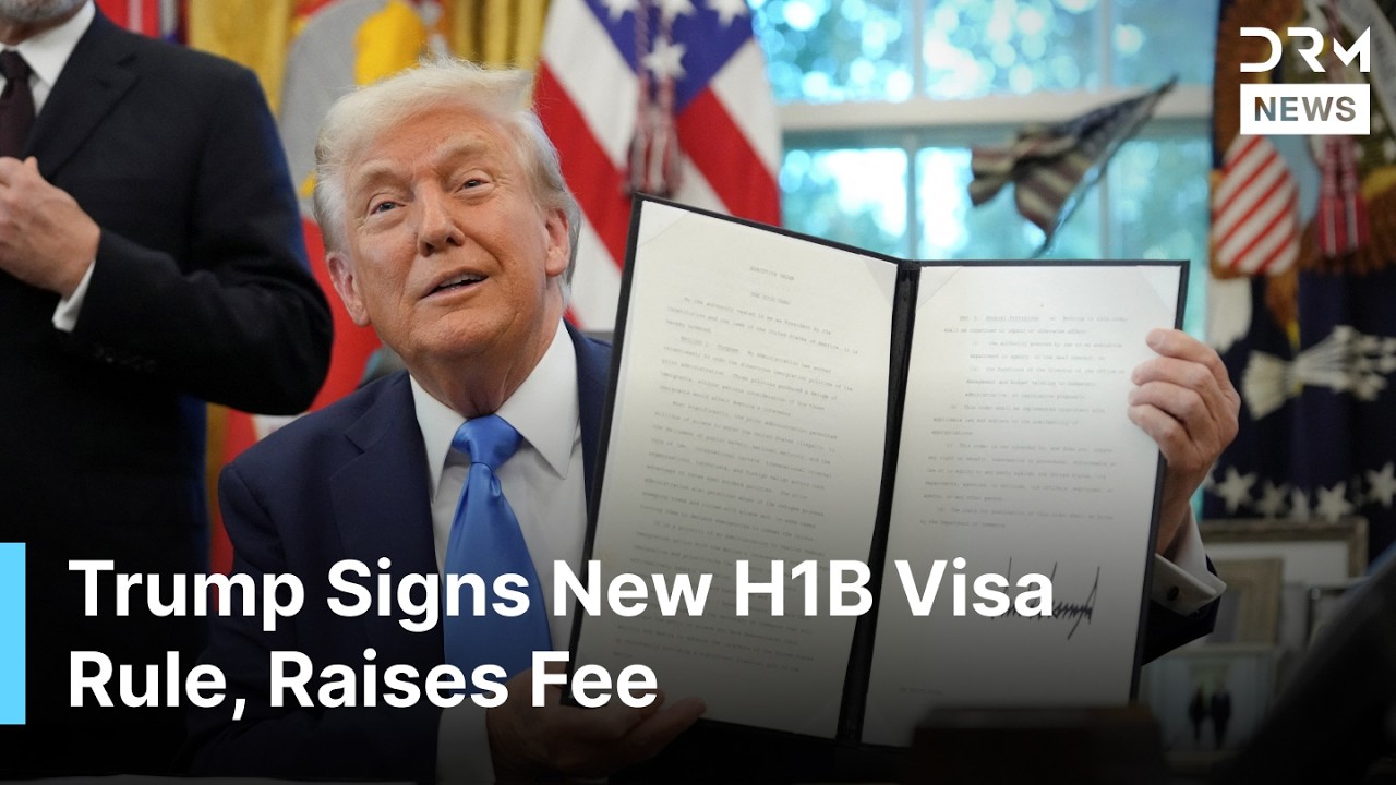 BREAKING NEWS: Trump Signs Executive Order, H1B Visa Fees Raised to $100,000 | AC1G