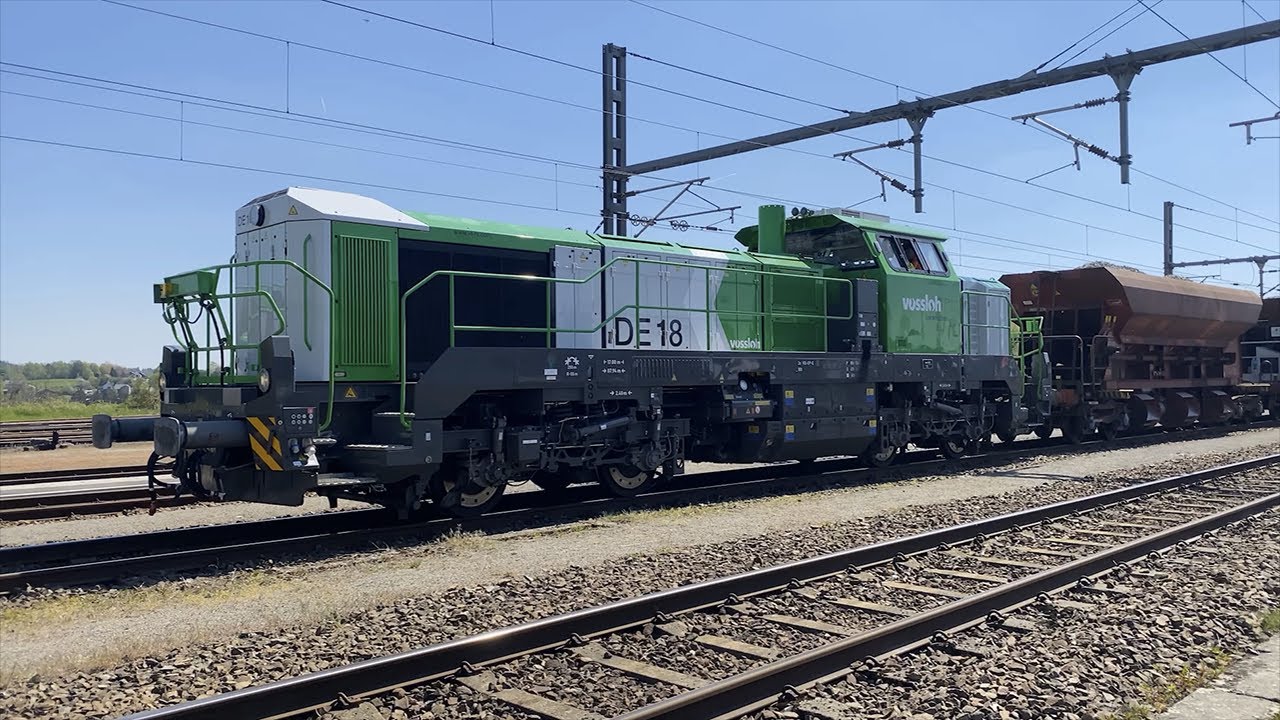 Vossloh DE 18 test run hill climb Belgium Nexrail Lease