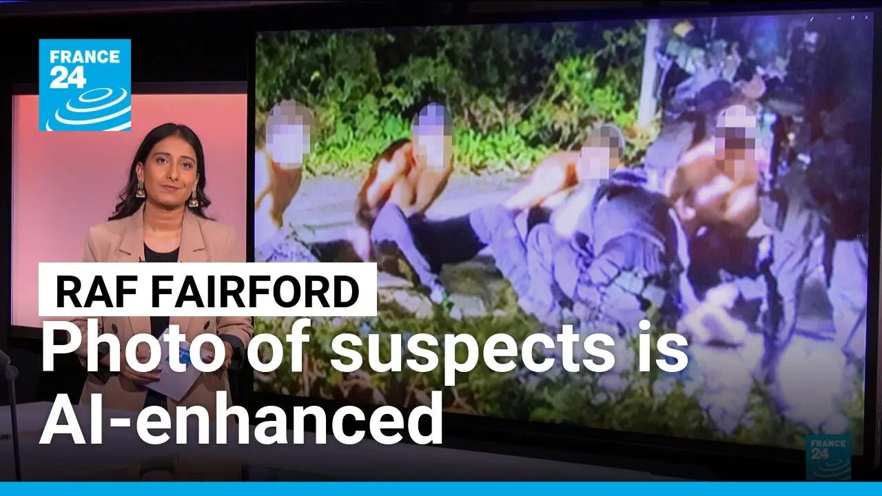 RAF Fairford: AI-enhanced photos of suspects fuel false claims about their religion &bull; FRANCE 24