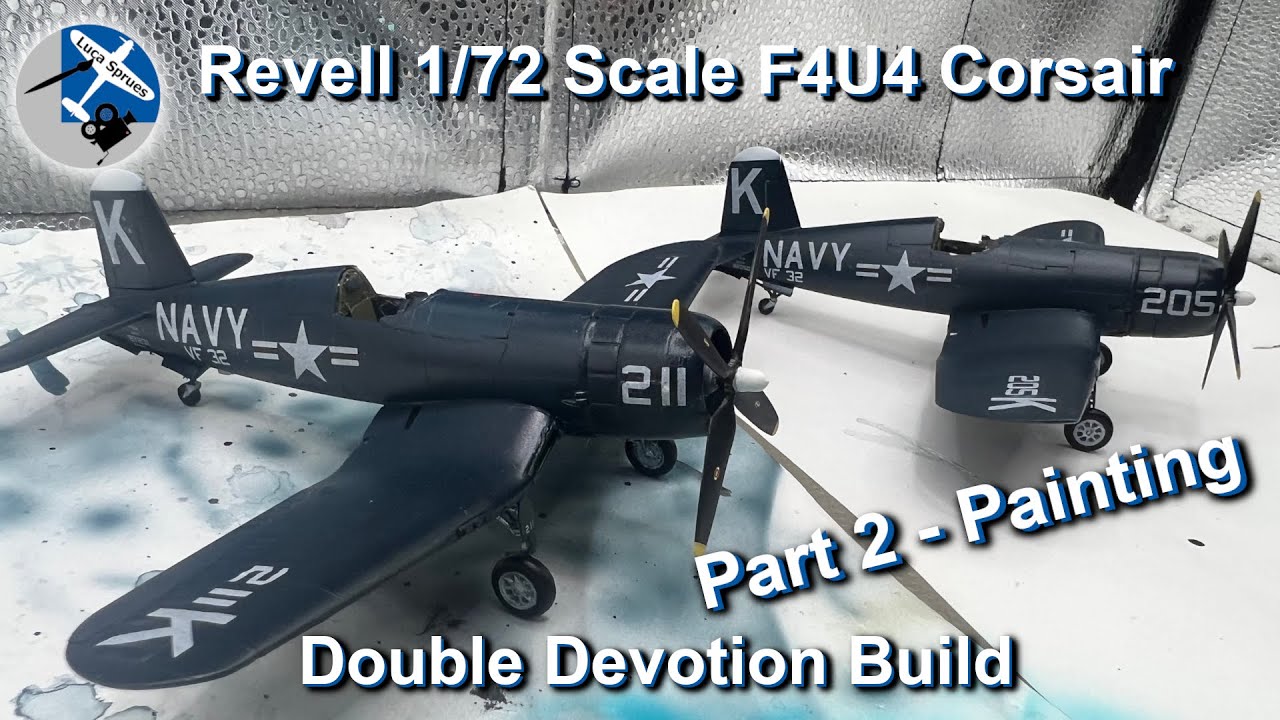 Painting Jesse Brown & Tom Hudner’s Corsairs | Revell 1/72 F4U-4 Double Build – Part 2