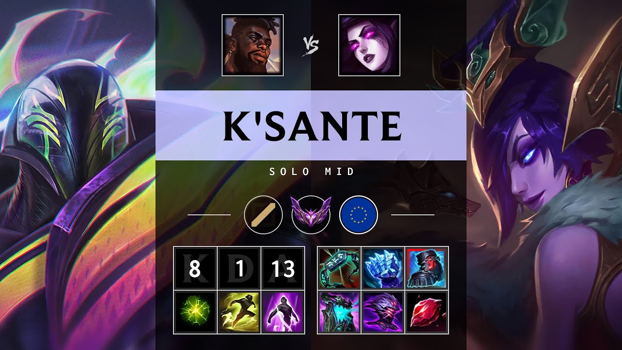 K'Sante Mid vs Morgana - EUW Master Patch 25.19