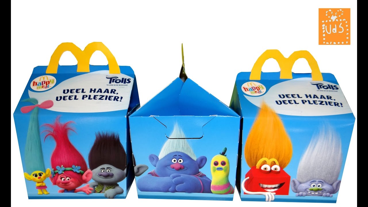 Los Trolls en la Cajita feliz de McDonalds octubre 2016 Happy Meal McLanche