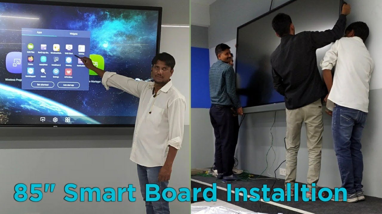 BenQ 85 Inch interective board setup in classroom 📺