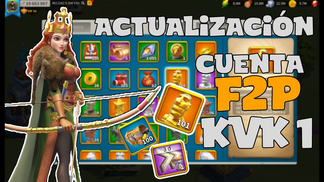 Actualizacion de cuenta F2P - KvK1 - Rise of Kingdoms