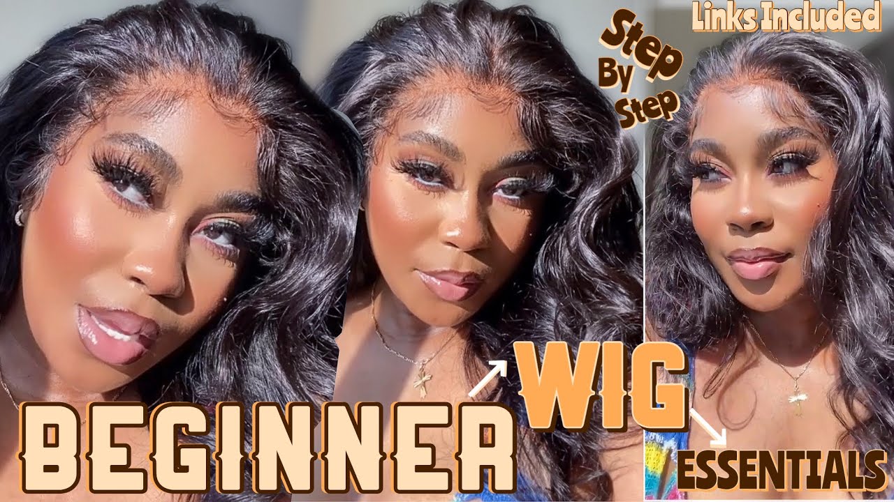 Must Have 🤤 Beginner Lace Front | Wig Essentials | Fluffy Edges + Wand Curls | Ft Hurela Hair