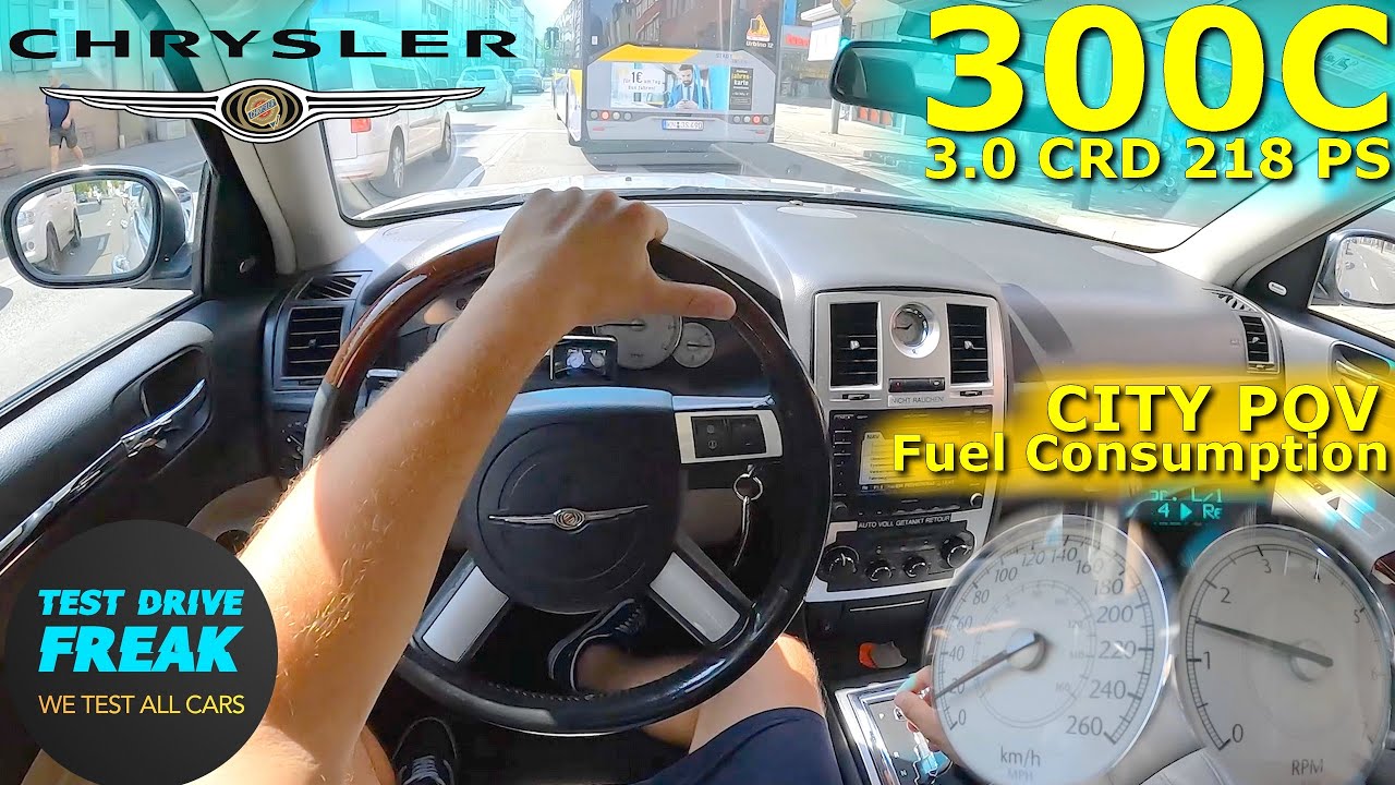 2006 Chrysler 300C 3.0 CRD V6 218 PS CITY POV DRIVE with Fuel Consumption