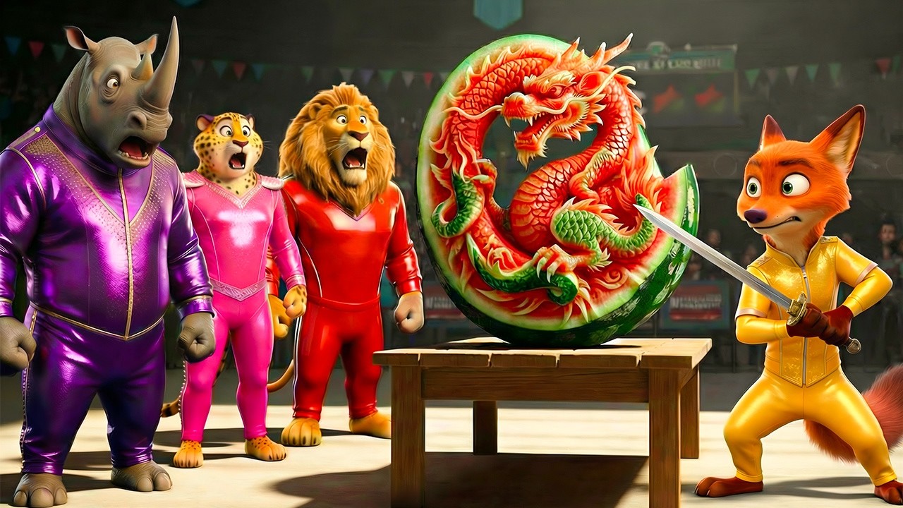 🍉🏆 Zootopia Golden Hidden Talent Shocks Everyone – Watermelon Carving Legend | Zootopia 2