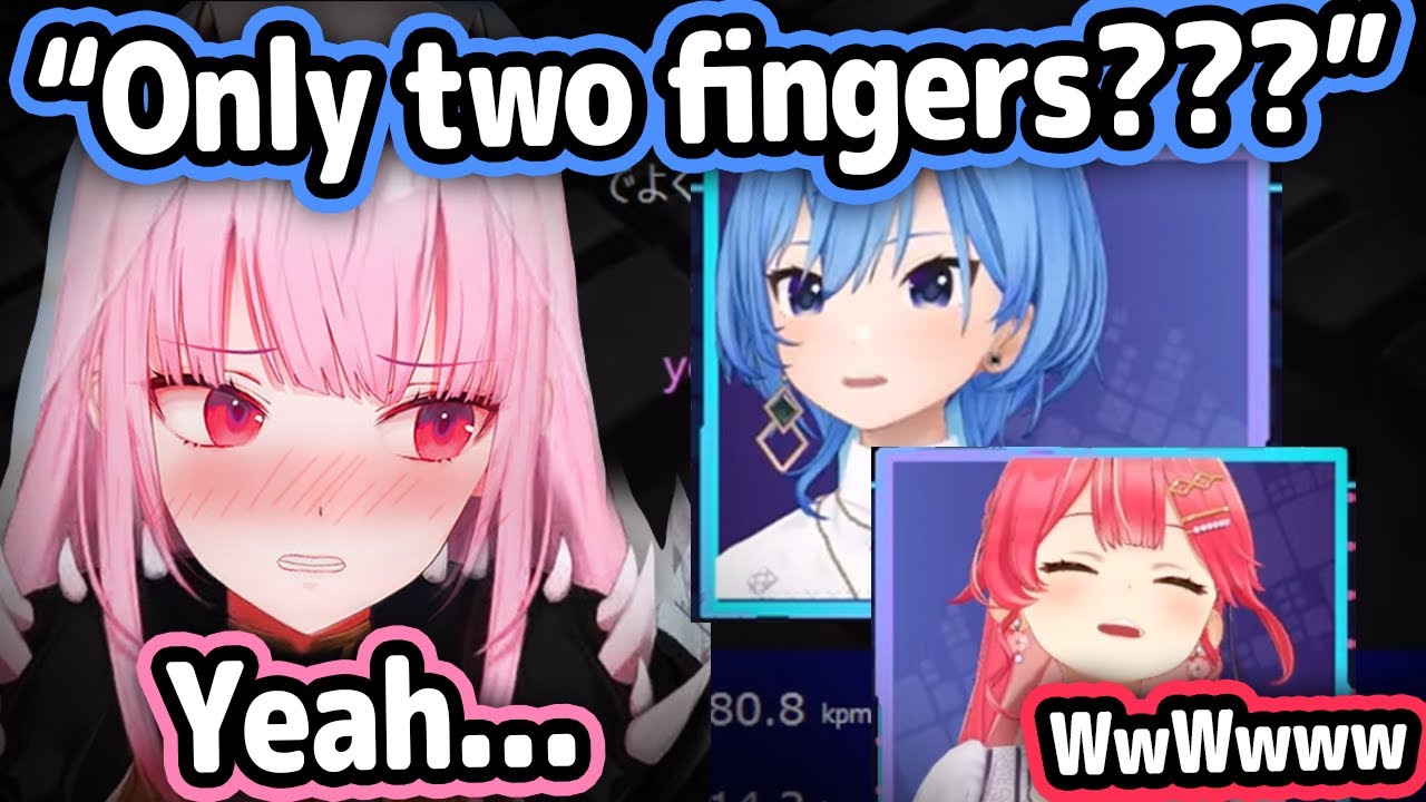 Calli Caught Suisei and Miko Off-Guard With Her Weird Way Of Typing【Hololive】