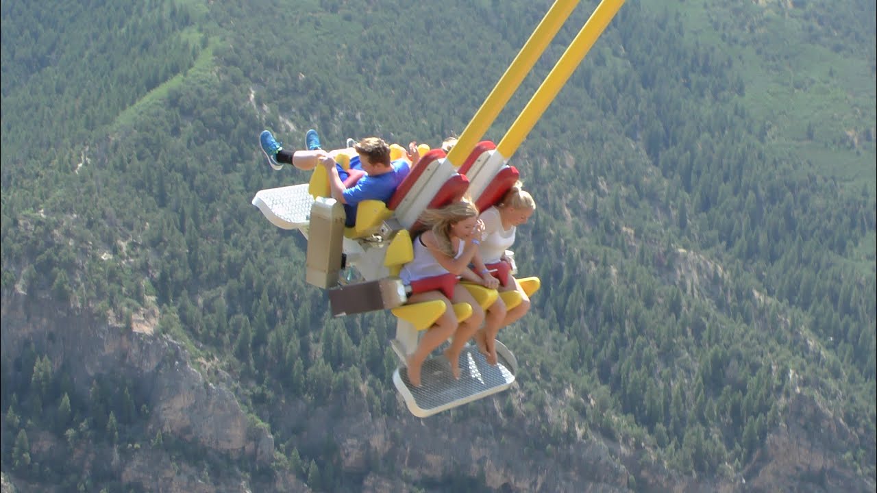 Giant Canyon Swing (including POV) - Glenwood Caverns (HD)