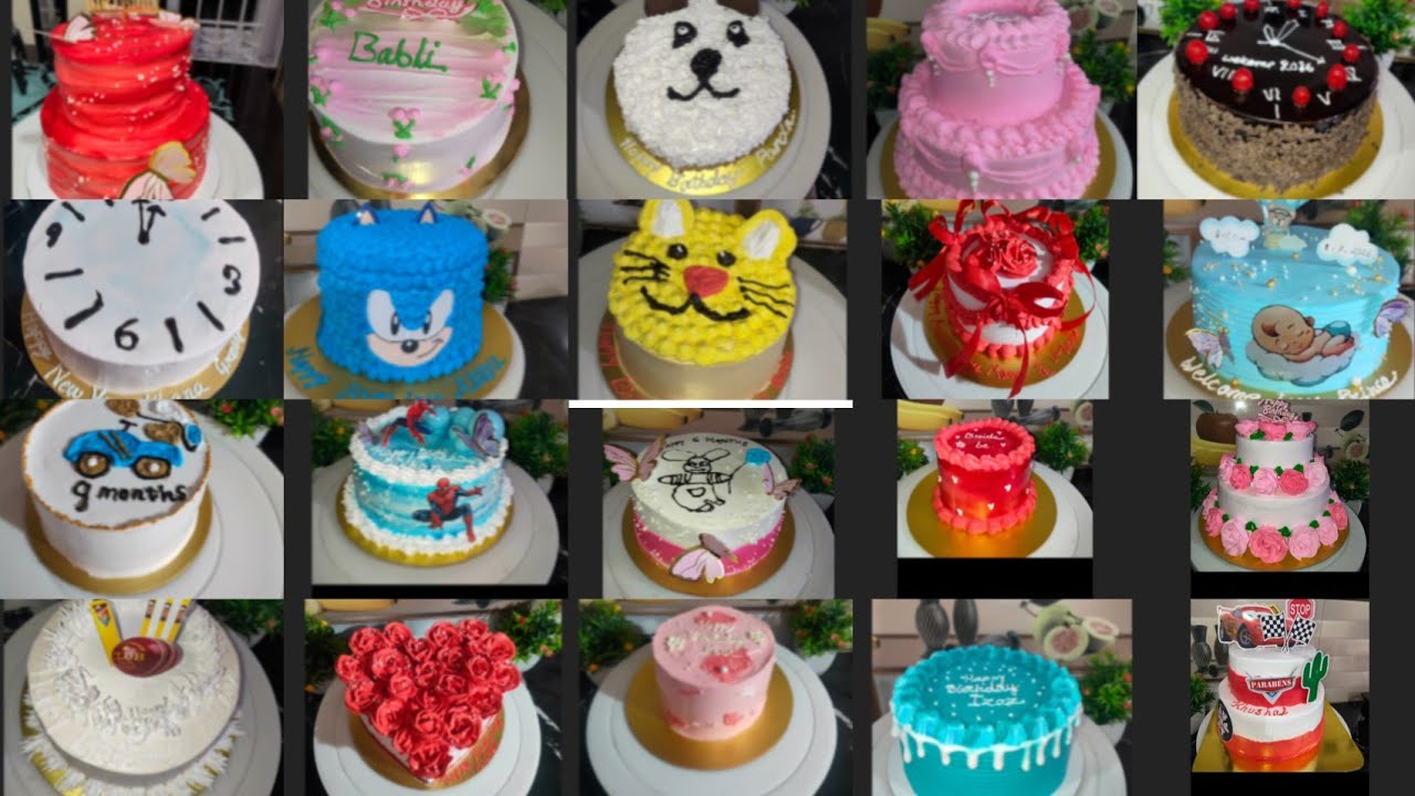20 Unique Cake Design Decoration Idea//Ford Beginners//Chocolate Cake//Vanilla Cake 
