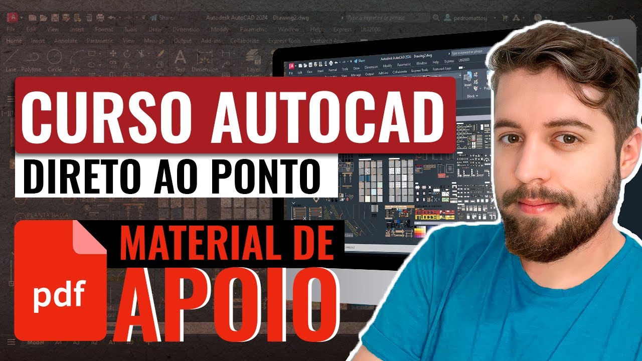 CURSO AUTOCAD 2024 AULA 07 I Hachuras