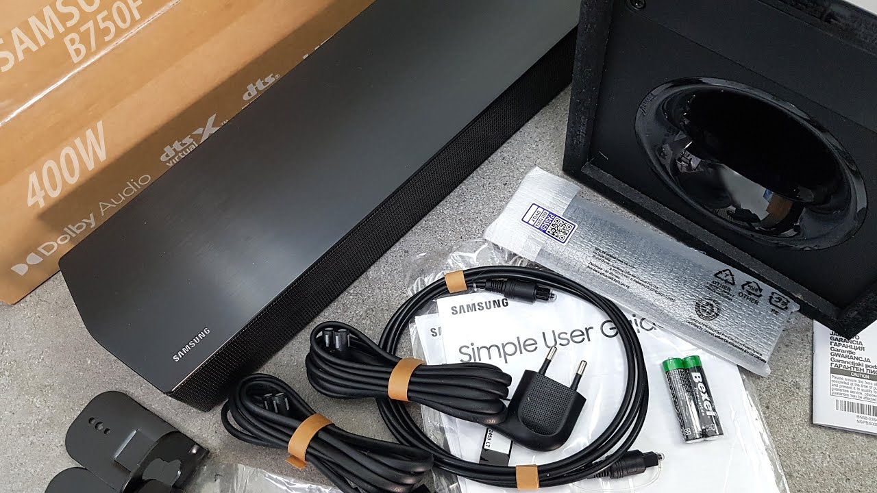 2026 SAMSUNG B750F Soundbar Unboxing and Setup with Audio Demos
