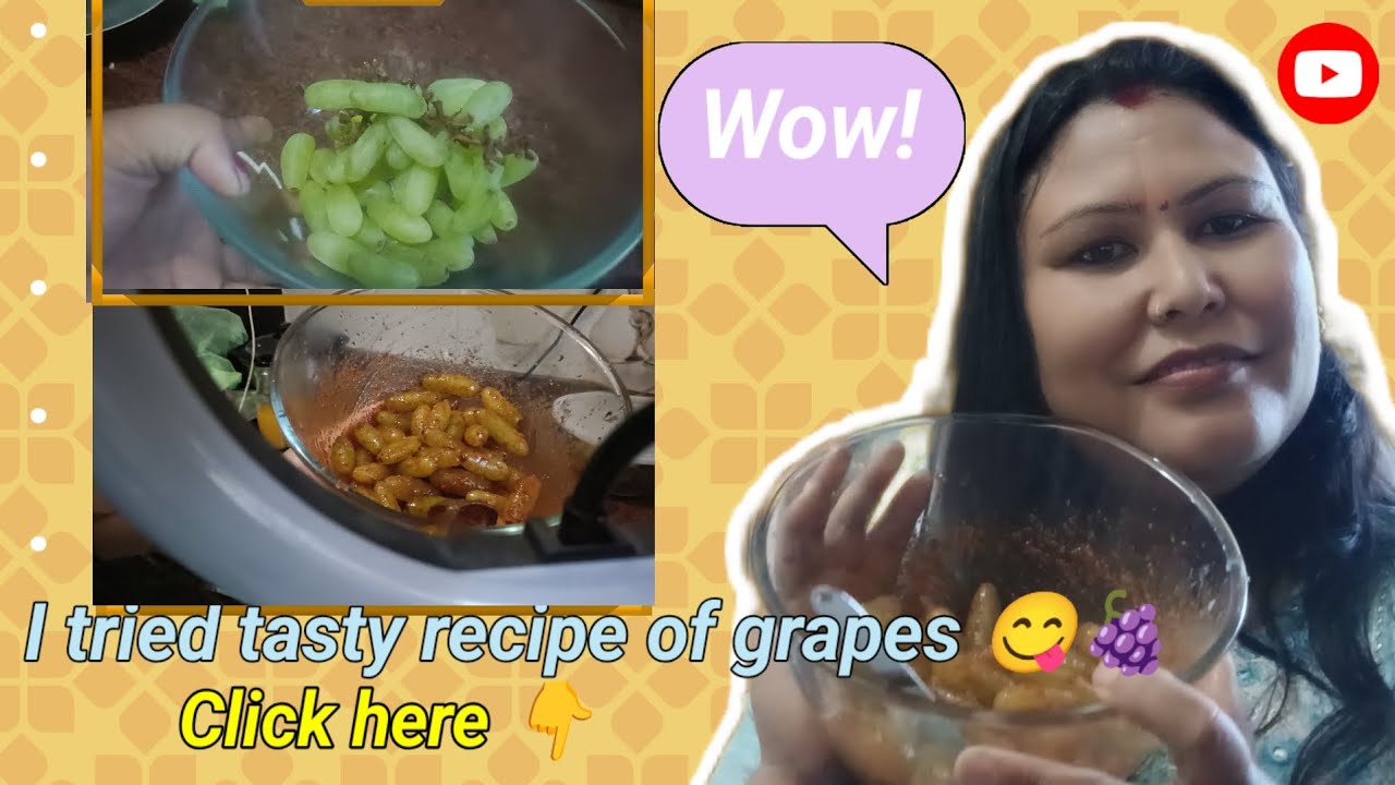 I tried recipe of spices grapes 🍇 || Surgeet Vlogs ||🍇😋🤤😳