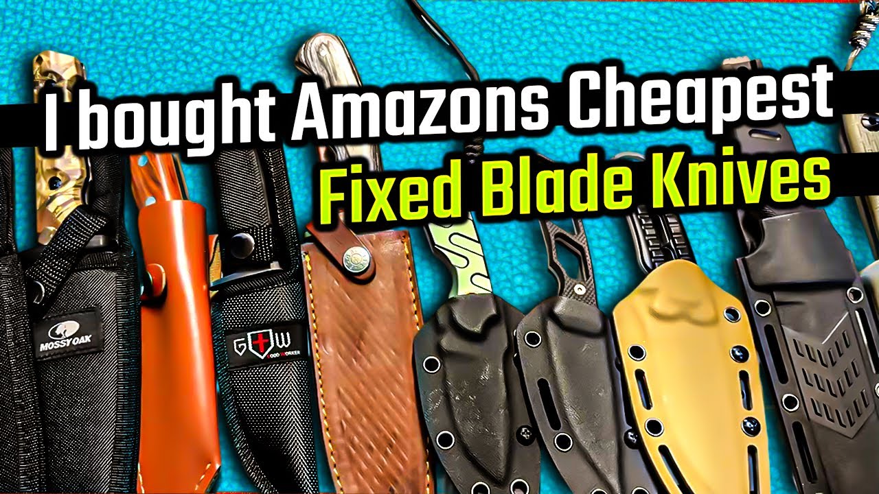 I Bought The CHEAPEST Fixed Blade Knives Amazon Has - Trash or Treasure ?!