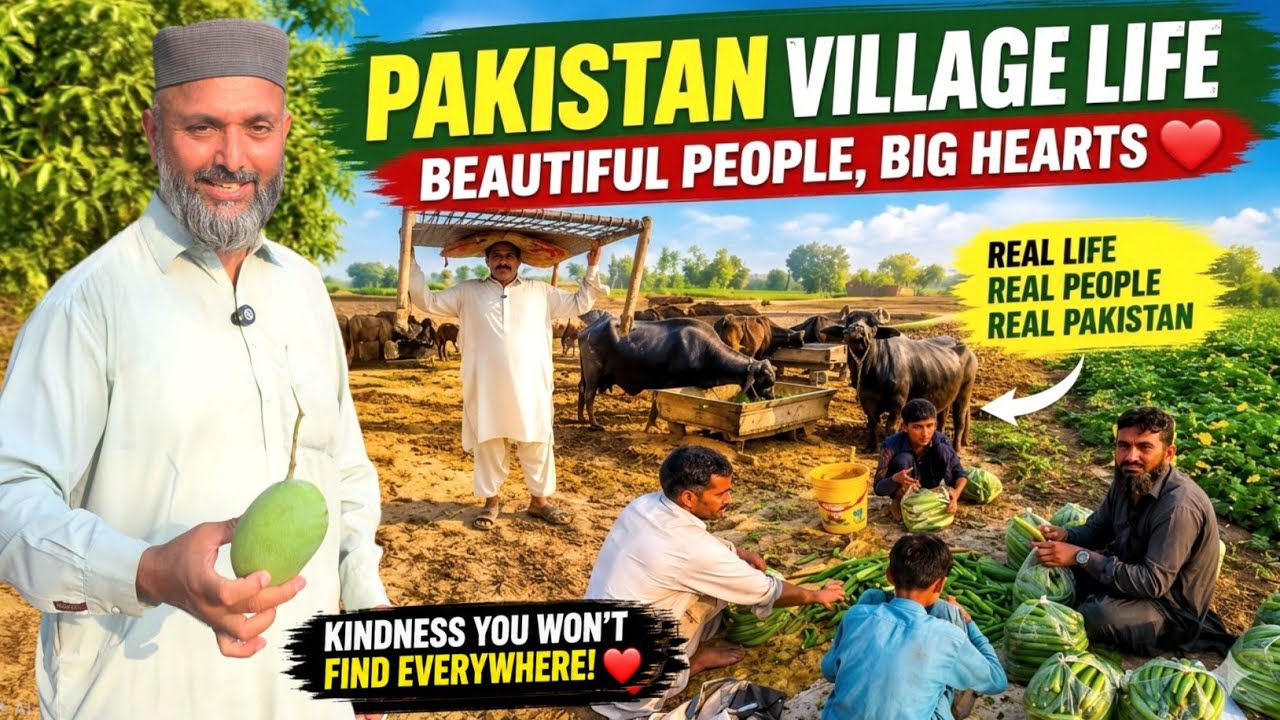 🇵🇰 Pakistan Village Life Is Better Than the UK? Beautiful People, Big Hearts! ❤️