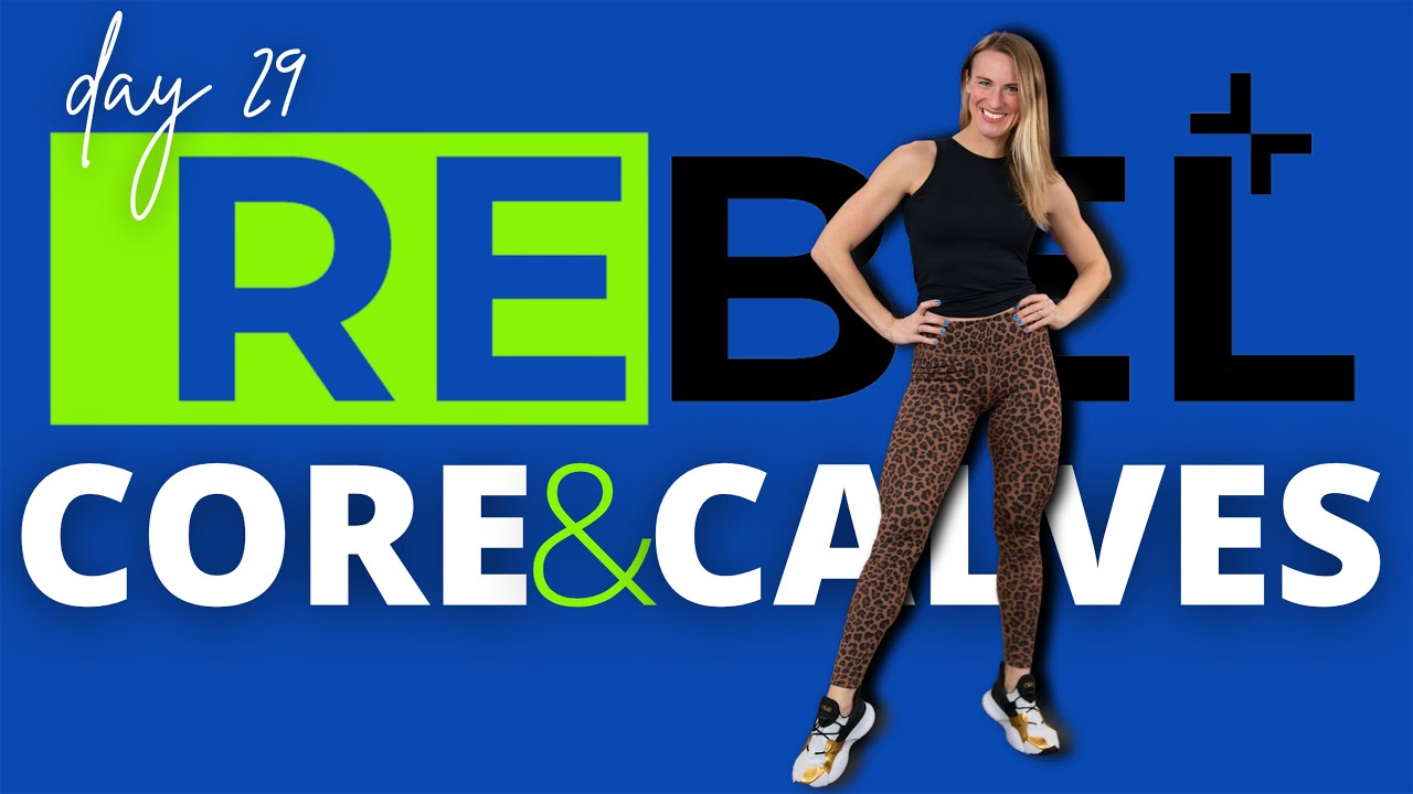 CORE & CALVES | REBEL Day 29 | 15 min Home Workout with Dumbbells