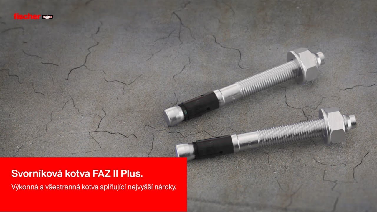 fischer FAZ II Plus - ocelová kotva nejen pro dynamické zatížení