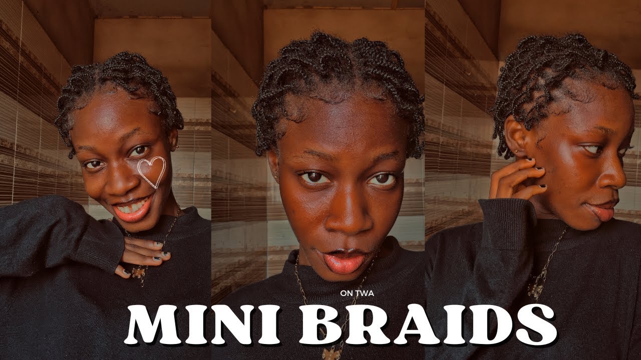 Mini Braids on TWA | Easy Natural Hairstyle | Tutorial for Short Hair