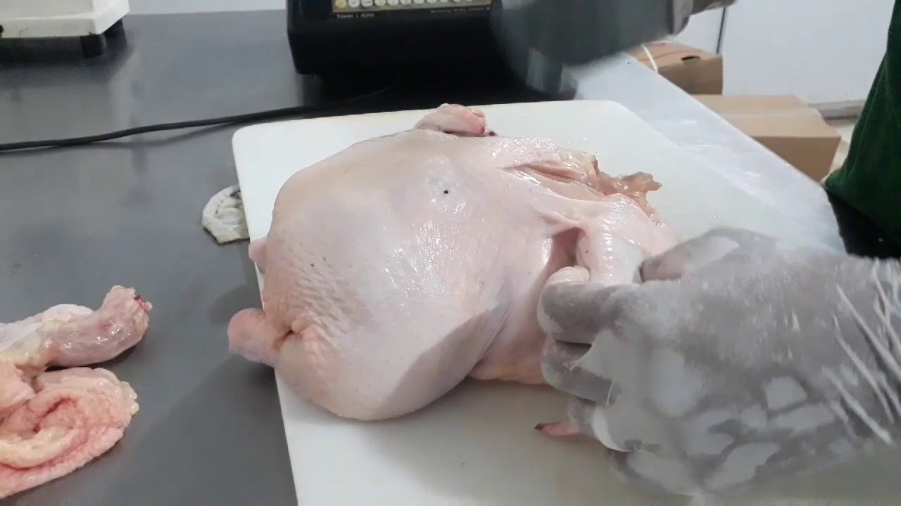 Como cortar frango. inteiro junta por junta