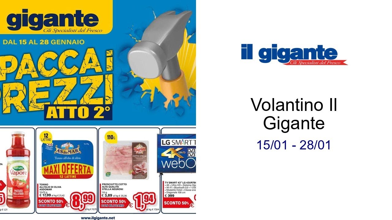 Volantino Il Gigante  15/01 - 28/01