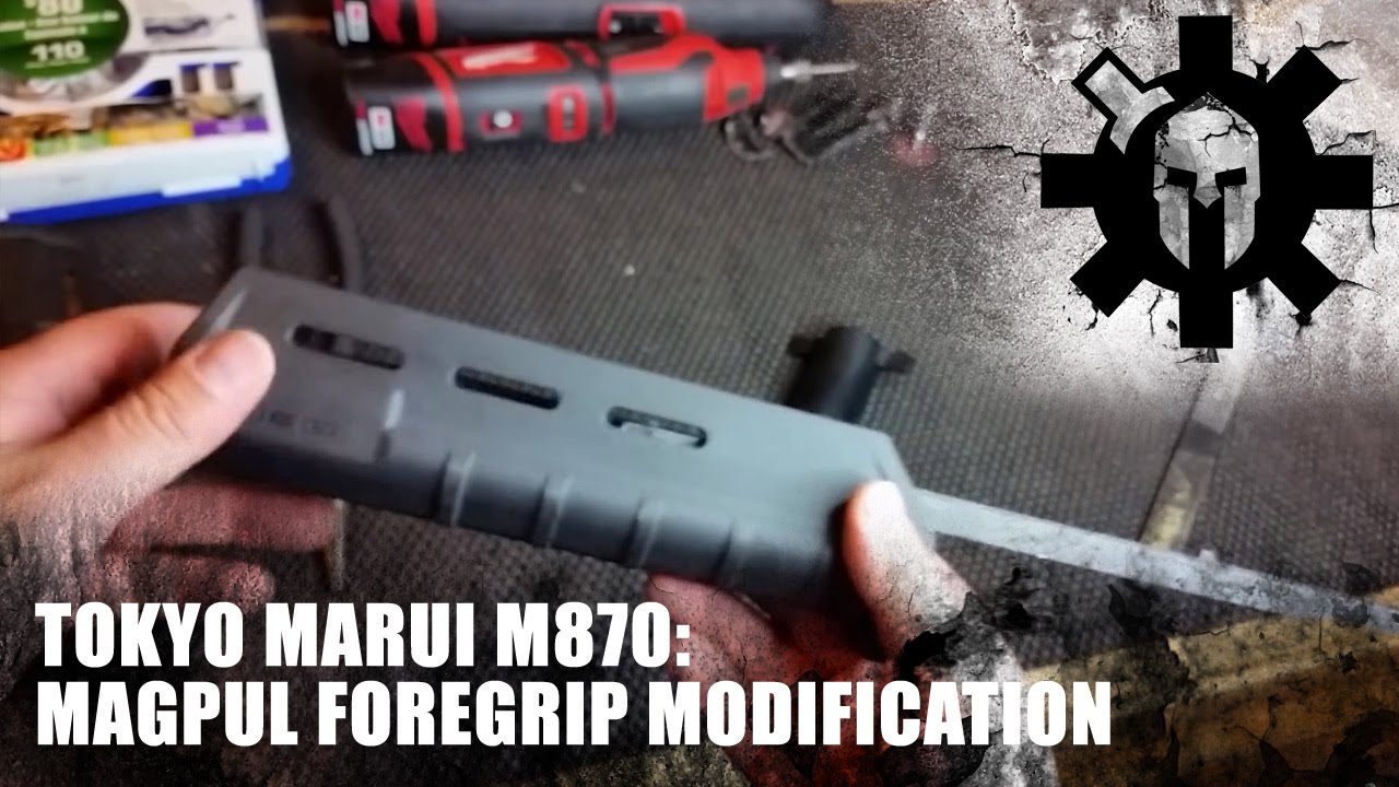 Tokyo Marui M870: модификация передней рукоятки Magpul