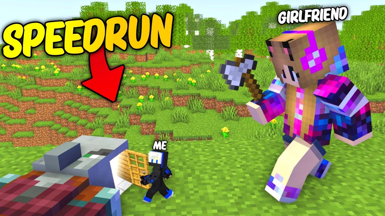 🤯Minecraft Manhunt With My Girlfriend But, I Can Go Inside Any Mob...