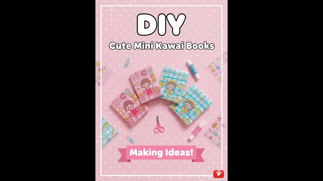 DIY Cute mini kawaii books making ideas