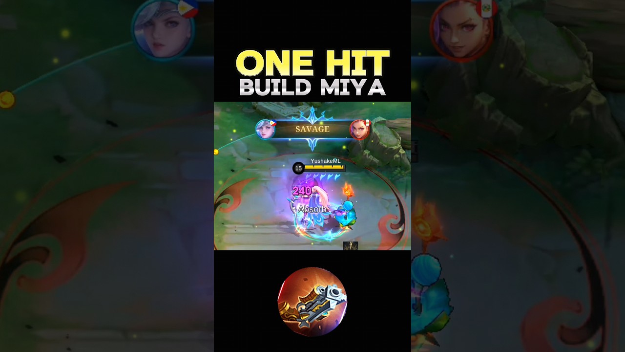 😱 WATCH THIS - BEST BUILD MIYA 2024❓(ONE HIT) ~ MLBB 🔥 