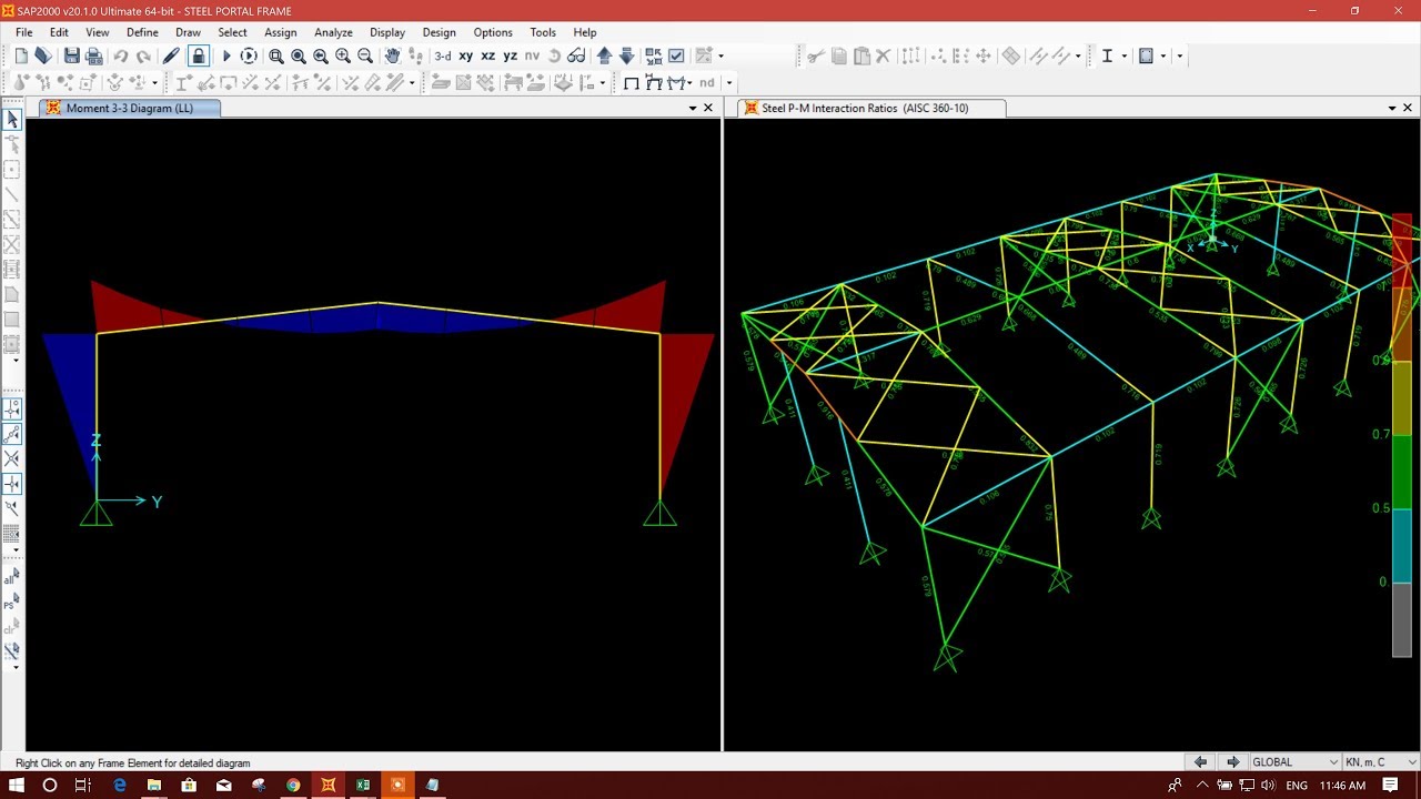 DESIGN COURSE ON 3D STEEL PORTAL FRAME IN SAP2000-PART6