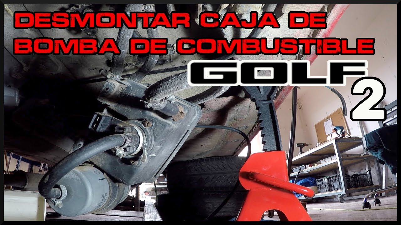 DESMONTO CAJA  DE BOMBA DE COMBUSTIBLE CAJA NEGRA GOLF MK2 GTI