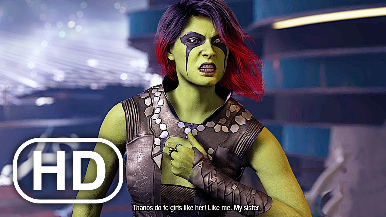 Gamora Cries Over Killing Nebula Scene 4K ULTRA HD - Guardians Of The Galaxy