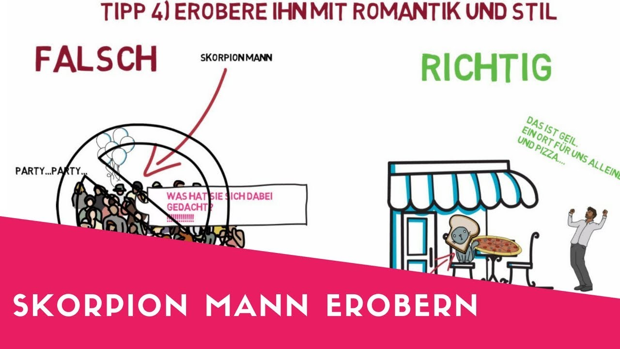 Skorpion Mann erobern - 4 Tipps mit denen es  ganz sicher klappt