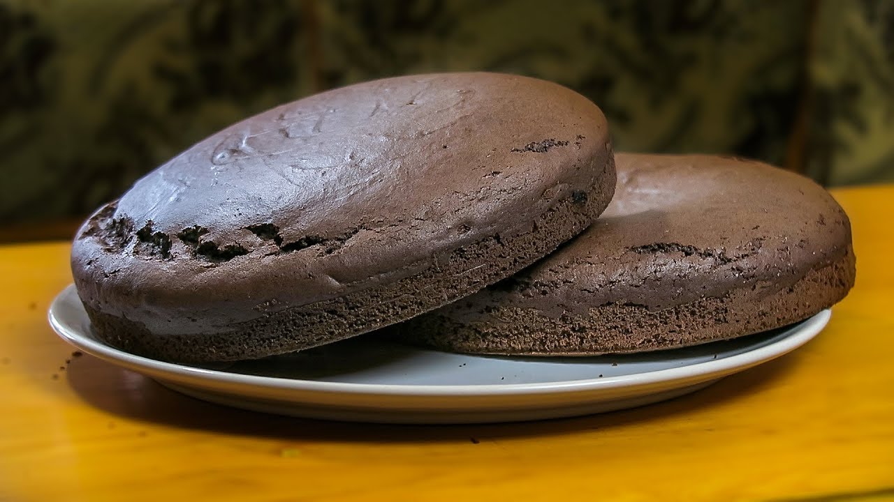 idealny do tortu czekoladowy biszkopt bez jaj | Eggless Chocolate Sponge Cake